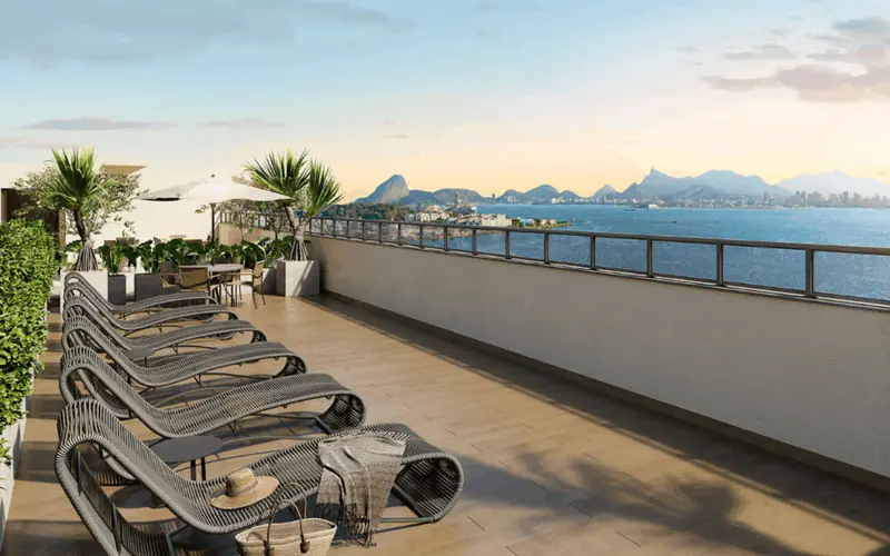 Fachada do empreendimento Cury Caminhos da Guanabara – Niterói, da Cury