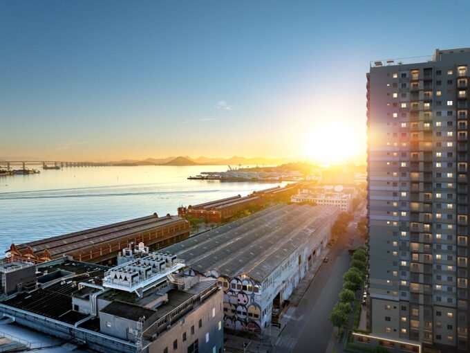 FACHADA DO LANÇAMENTO CURY ORLA MAUÁ NO PORTO MARAVILHA