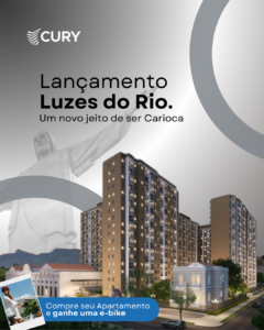 banner do lançamento cury luzes do Rio